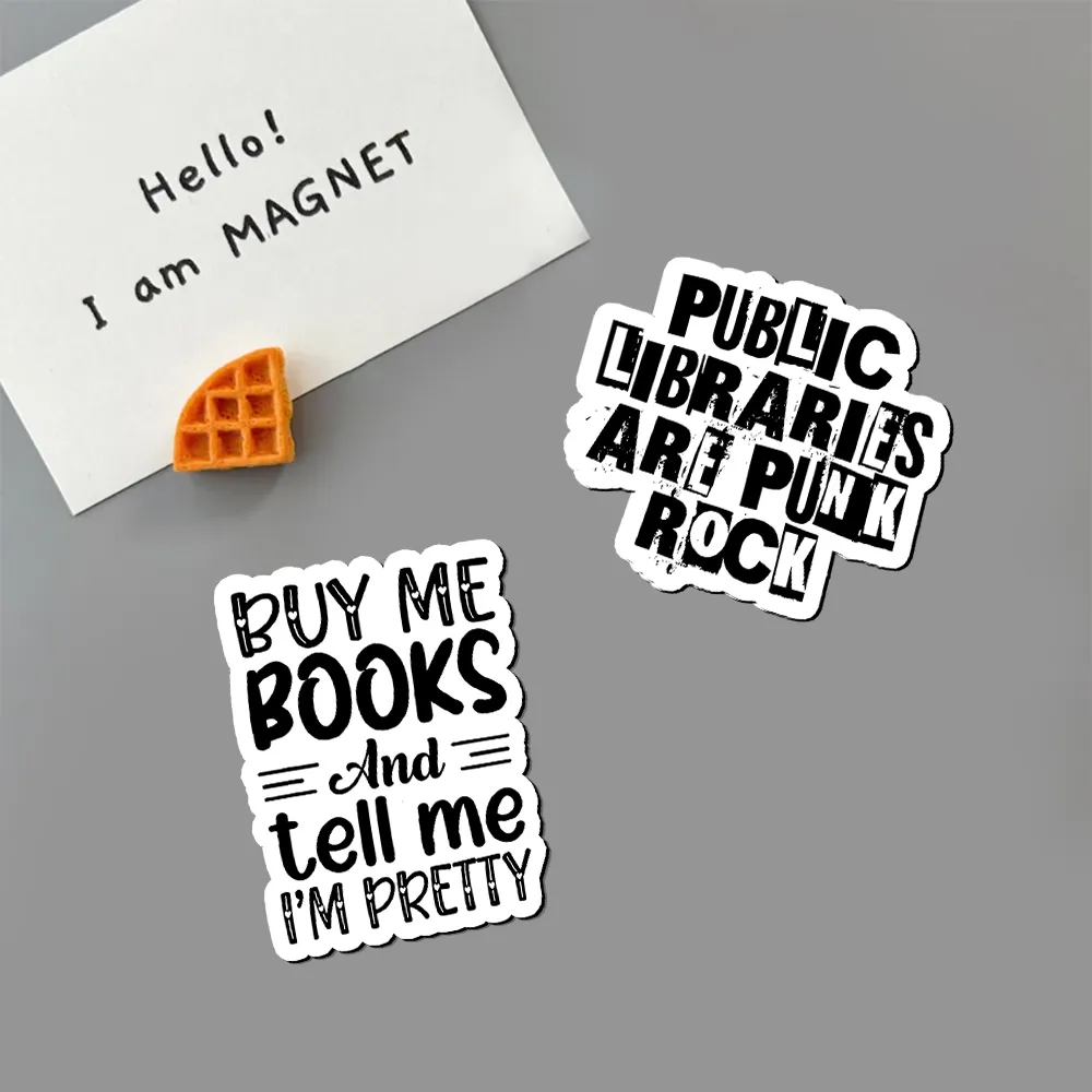 Pagewings Public Libraries Are Punk Rock Fridge Magnet