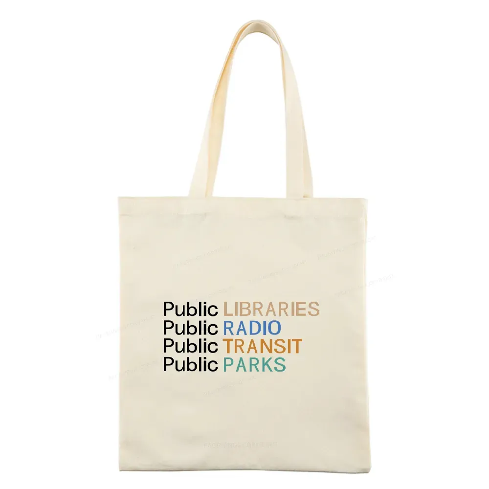 Pagewings Public Libraries Radio Transit Parks Tote Bag