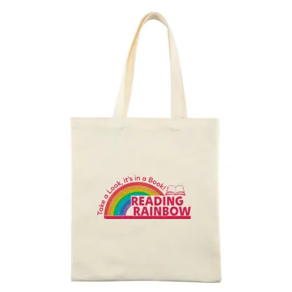 Pagewings Reading Rainbow Tote Bag