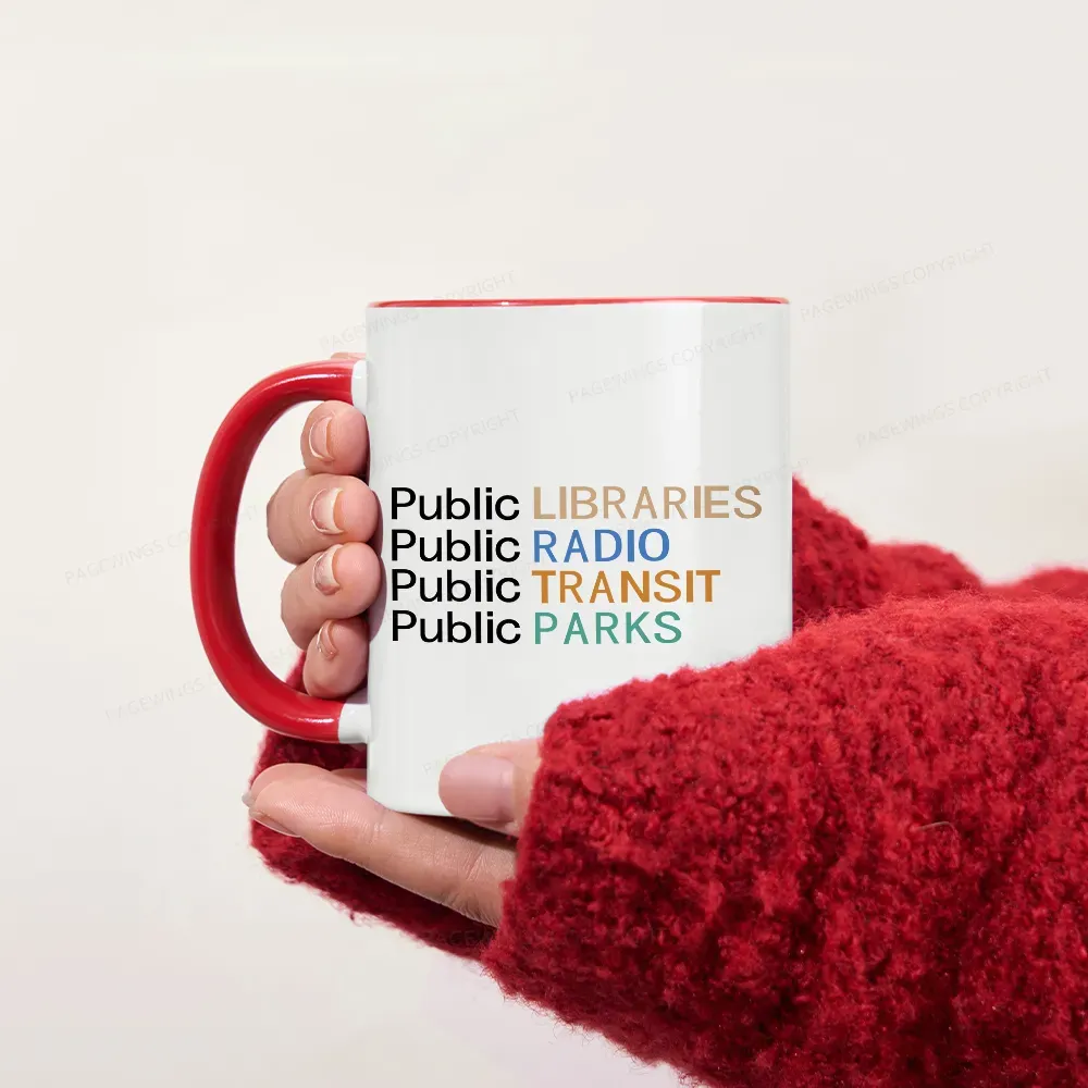 Pagewings Public Libraries Radio Transit Parks Mug