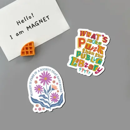 Pagewings What’s More Punk Than The Public Library Fridge Magnet