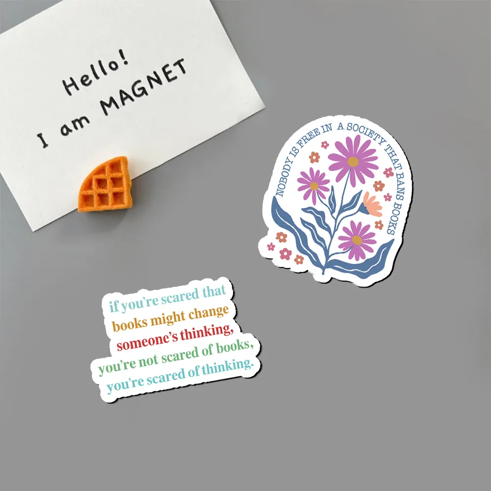 Pagewings Read Banned Books, Social Justice Gift Fridge Magnet