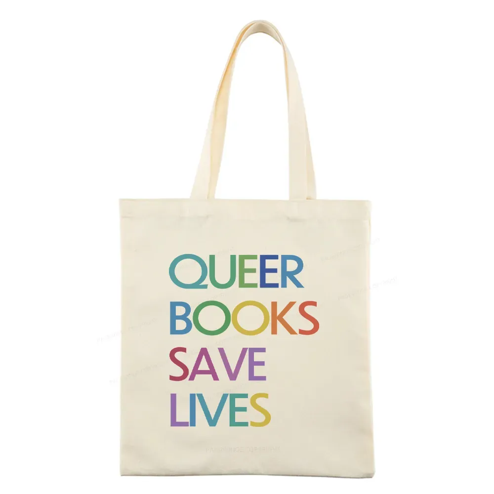 Pagewings Queer Books Save Lives Tote Bag