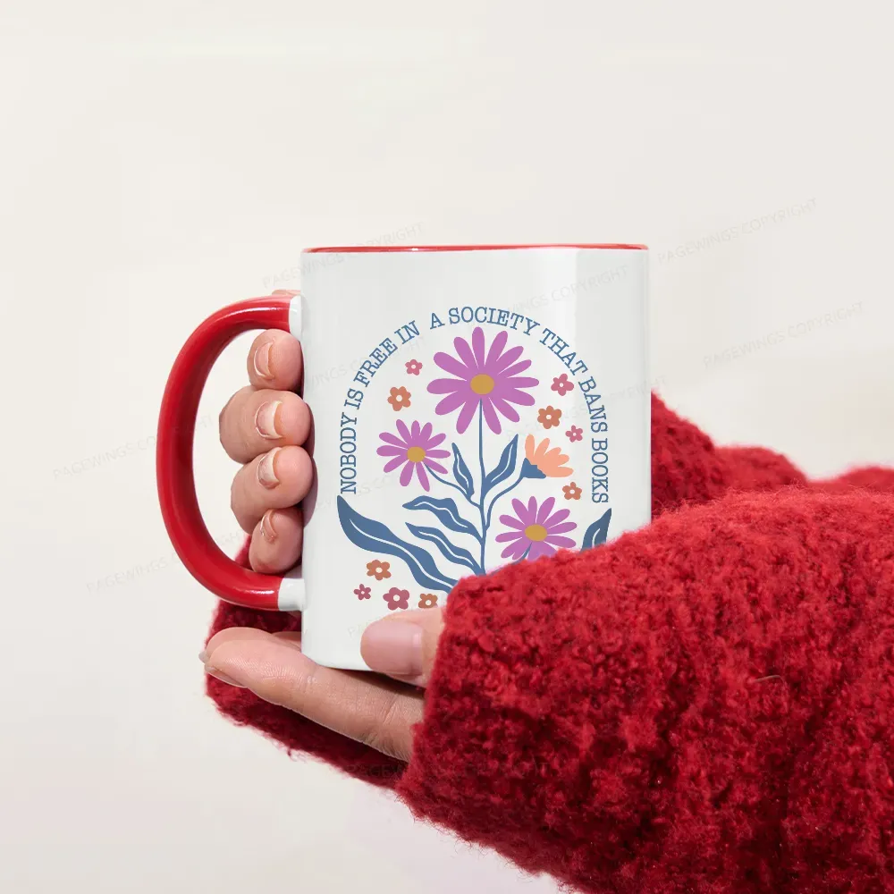 Pagewings Read Banned Books, Social Justice Gift Mug