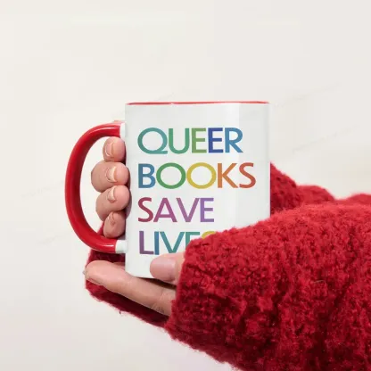 Pagewings Queer Books Save Lives Mug