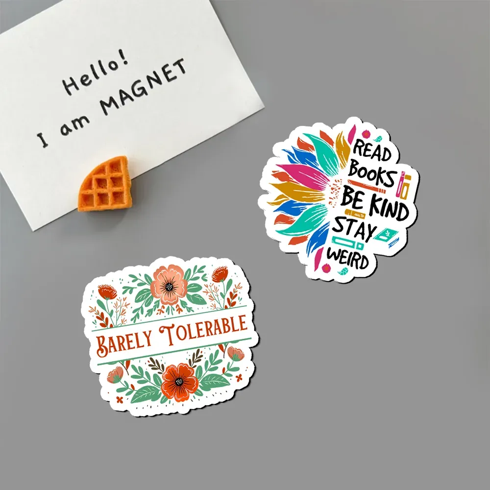 Pagewings Read Books Be Kind Stay Weird on Backpack Fridge Magnet