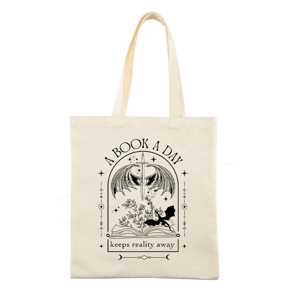 Pagewings A Book a Day Dragon Tote Bag