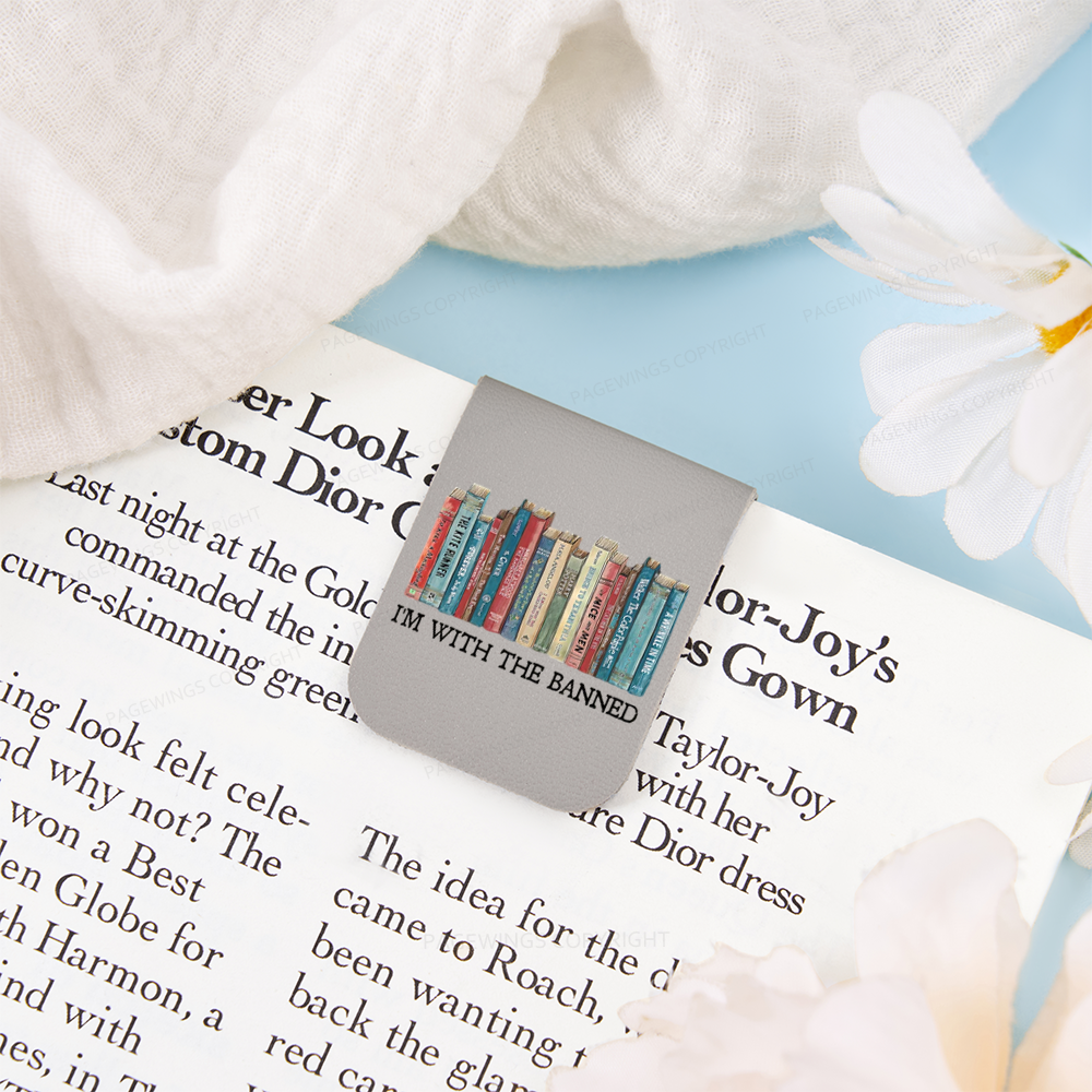 Pagewings I'm With The Banned Feathers Quotes Magnetic Bookmark