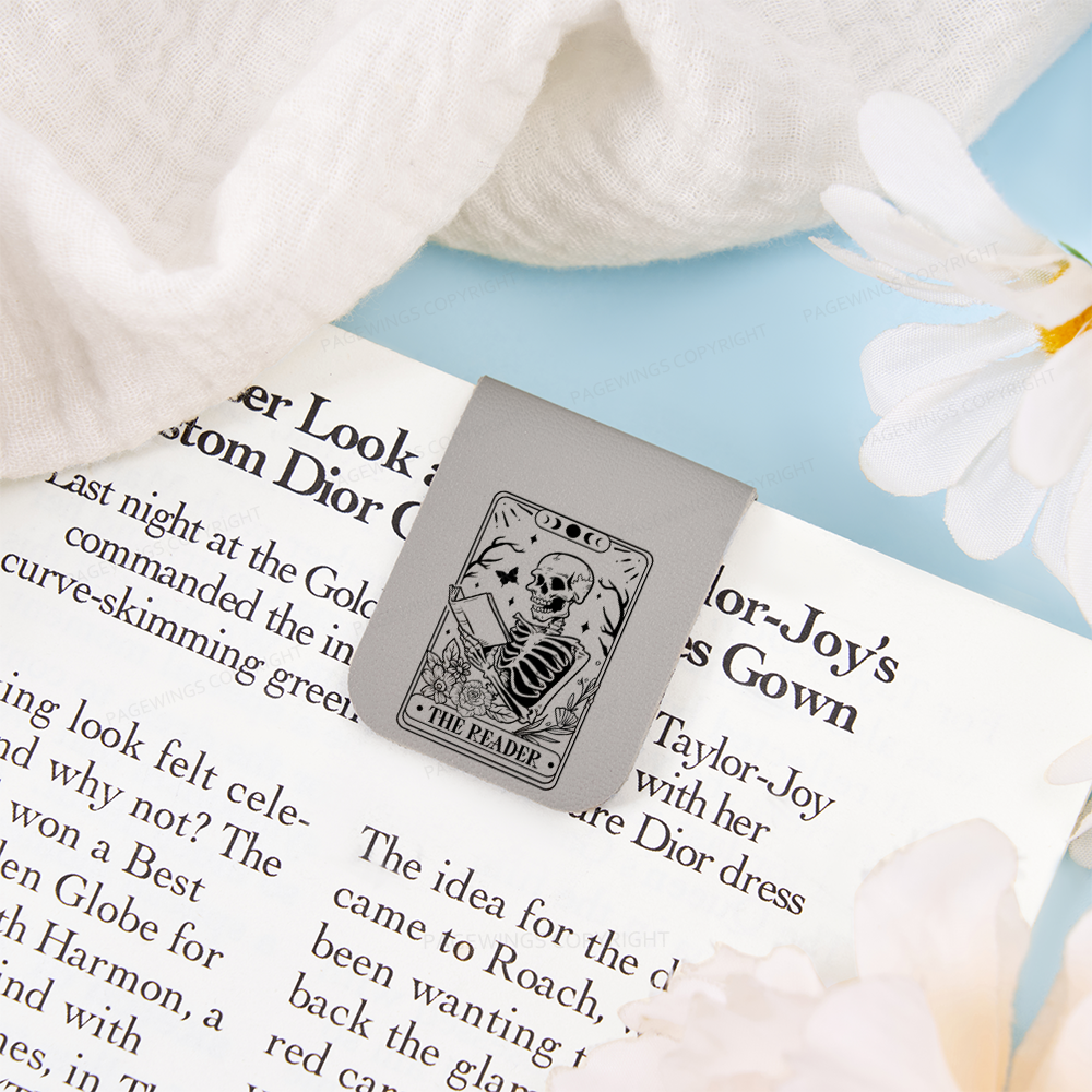 Pagewings Halloween The Reader Tarot Card Feathers Quotes Magnetic Bookmark