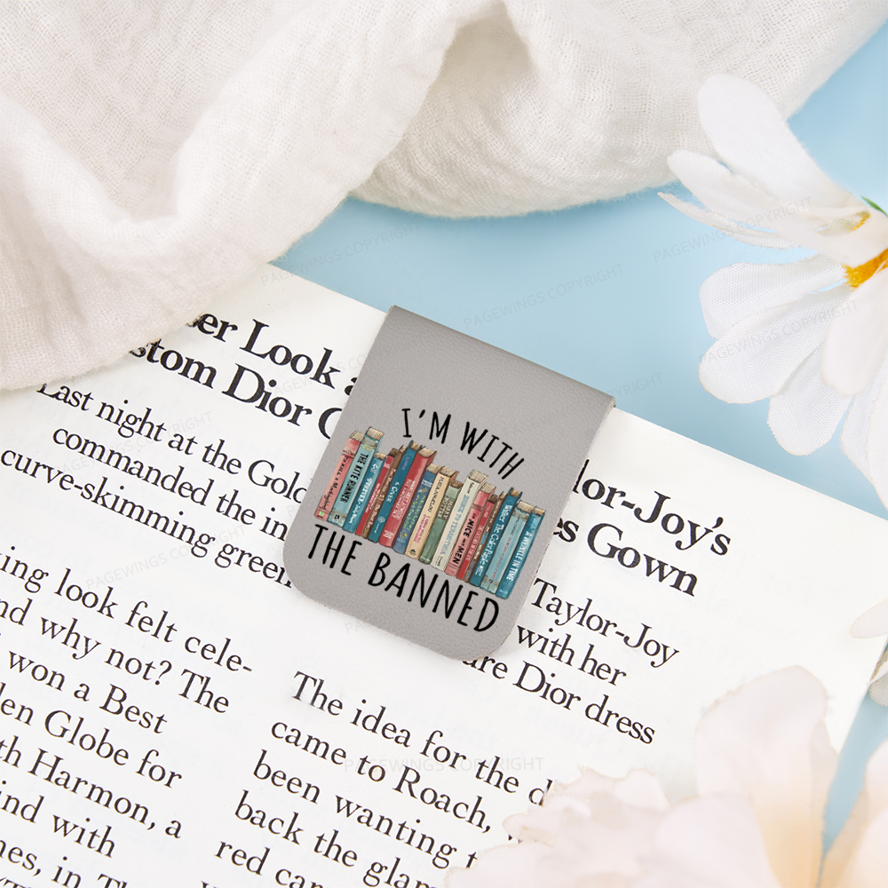 Pagewings I'm With The Banned Feathers Quotes Magnetic Bookmark