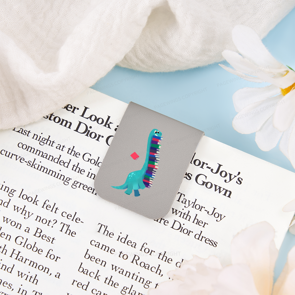 Pagewings Book Dinosaurs Feathers Quotes Magnetic Bookmark