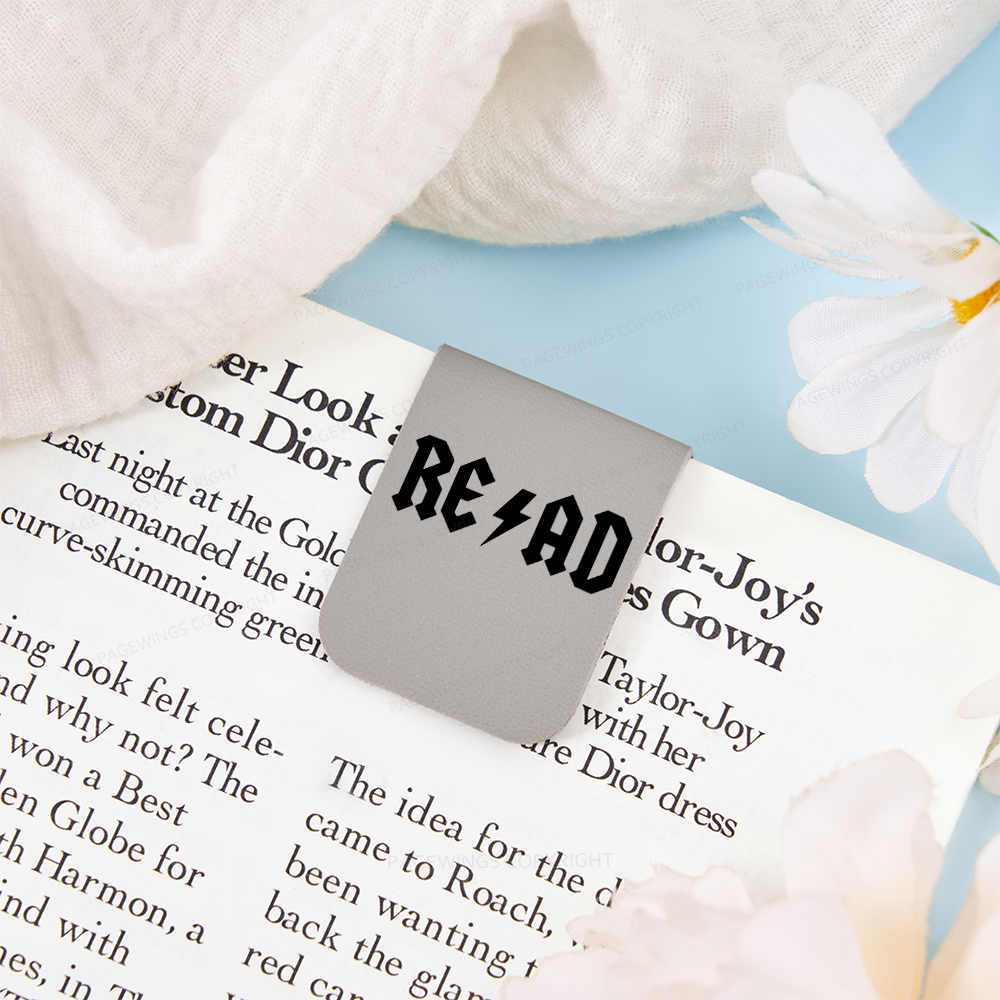 Pagewings Read Back In The Library "rock And Roll Feathers Quotes Magnetic Bookmark