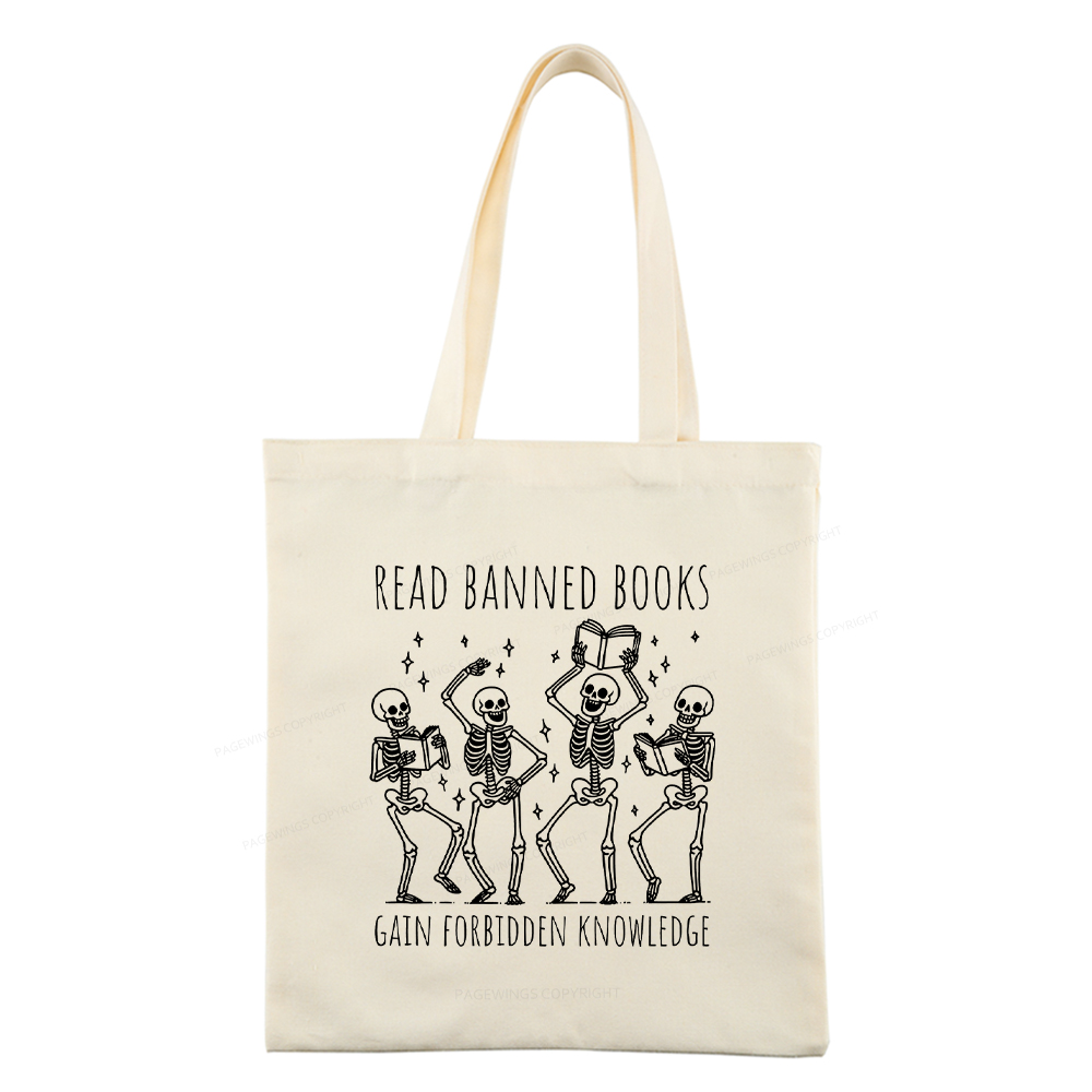 Pagewings Reading Books Tee Book Lover Gift Tote Bag