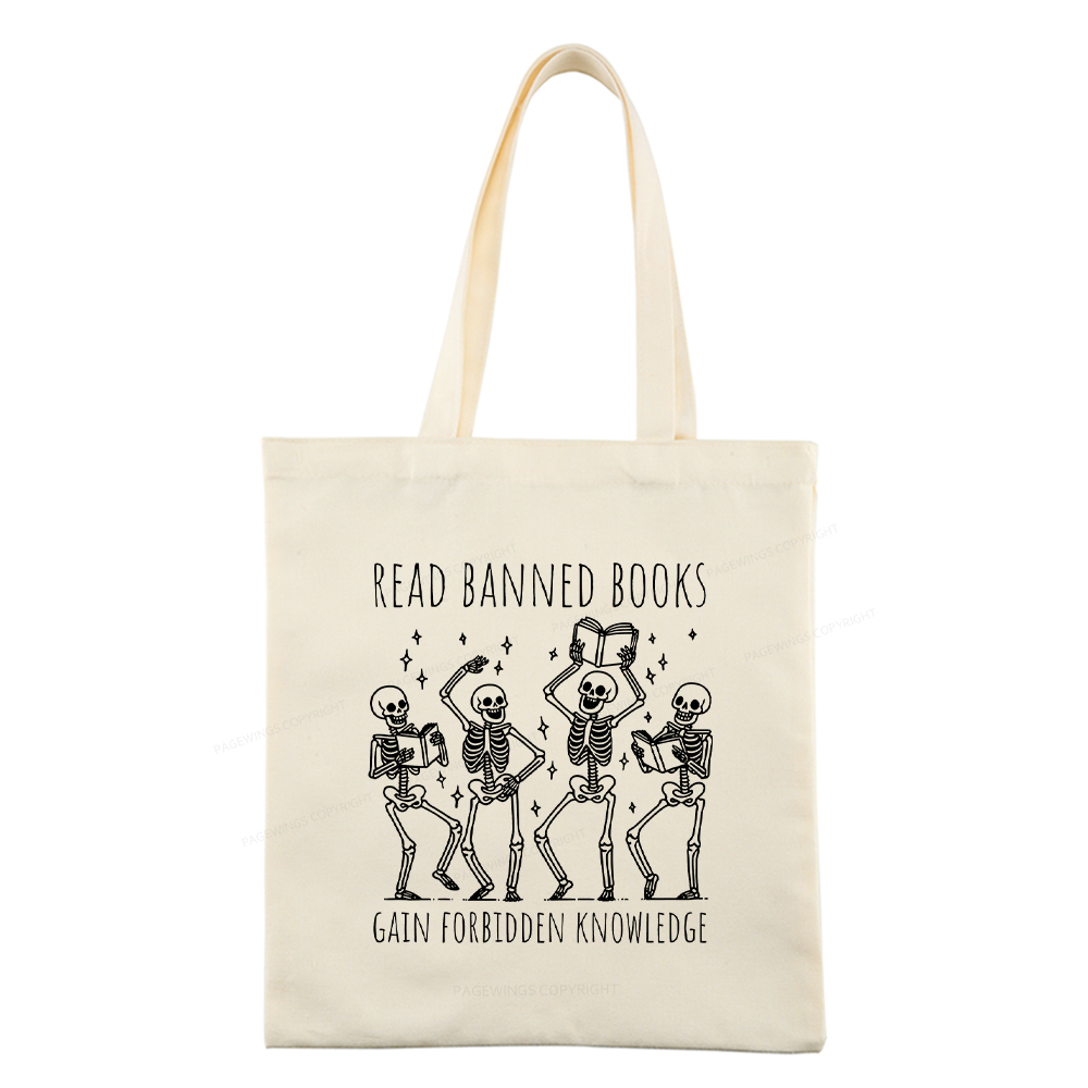 Pagewings Reading Books Tee Book Lover Gift Tote Bag