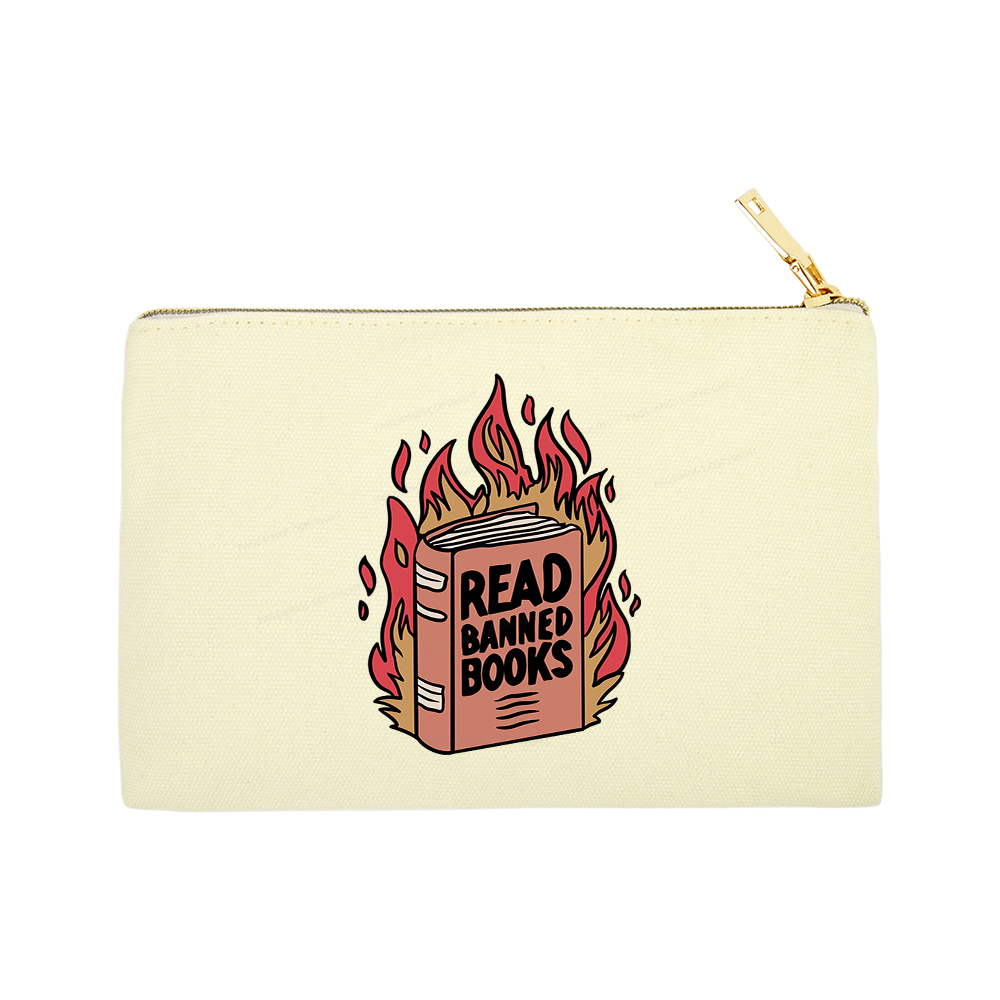 Pagewings Read Banned Books Shirt Pouch