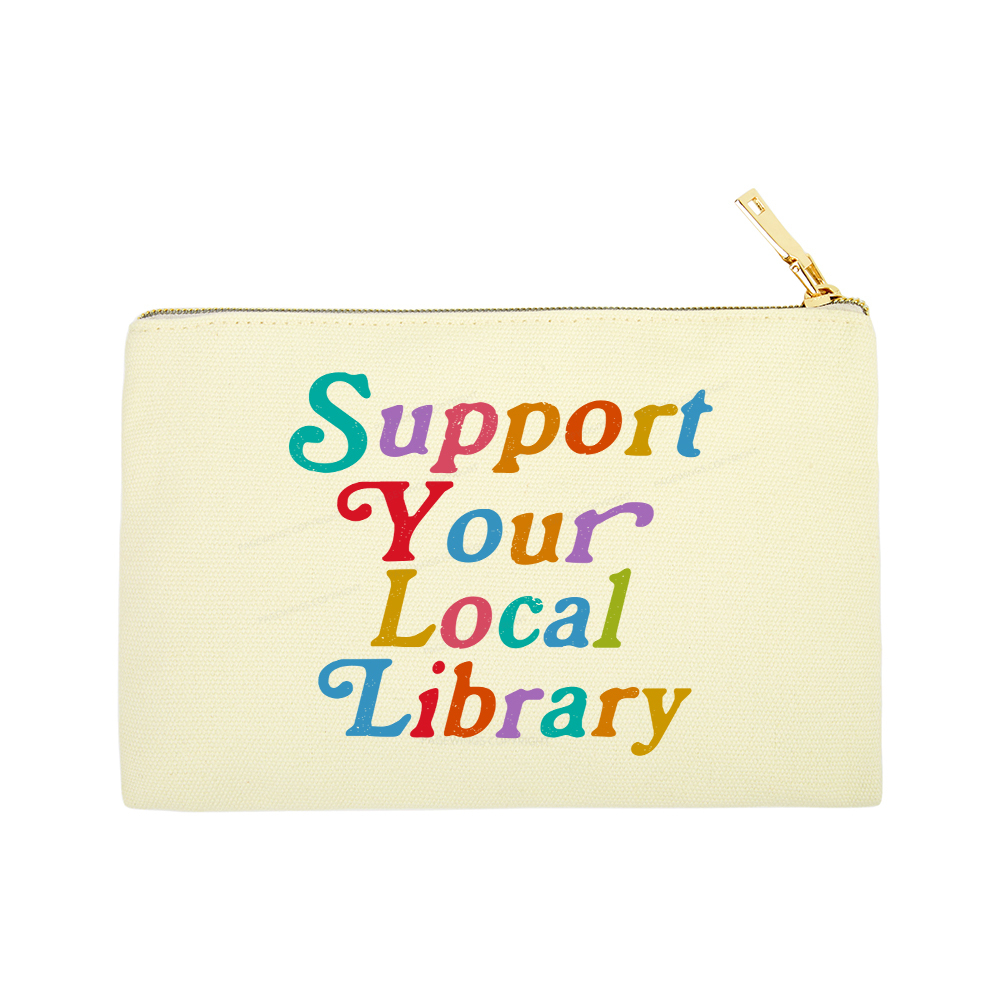 Pagewings Support Your Local Library Pouch