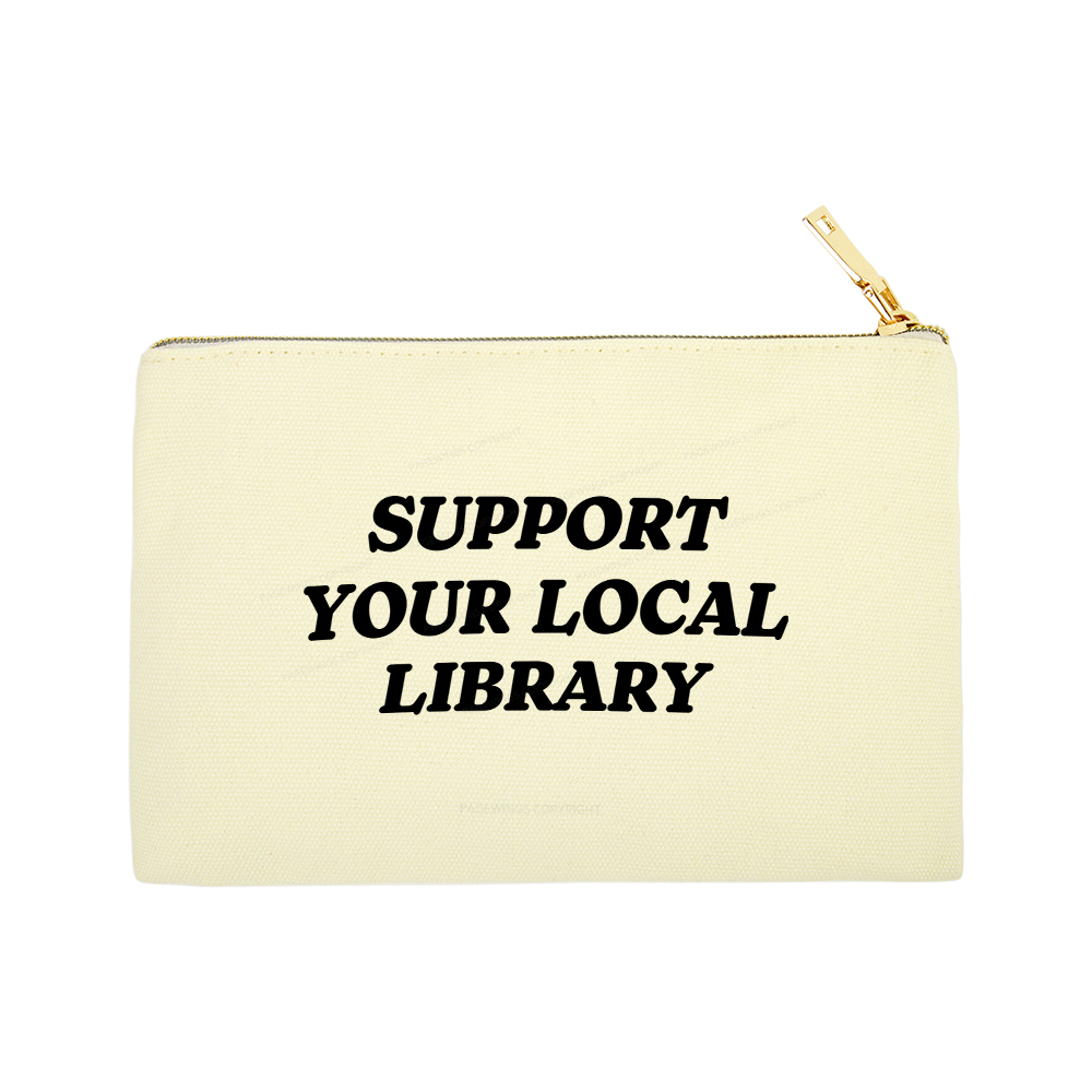 Pagewings Support Your Local Library Pouch