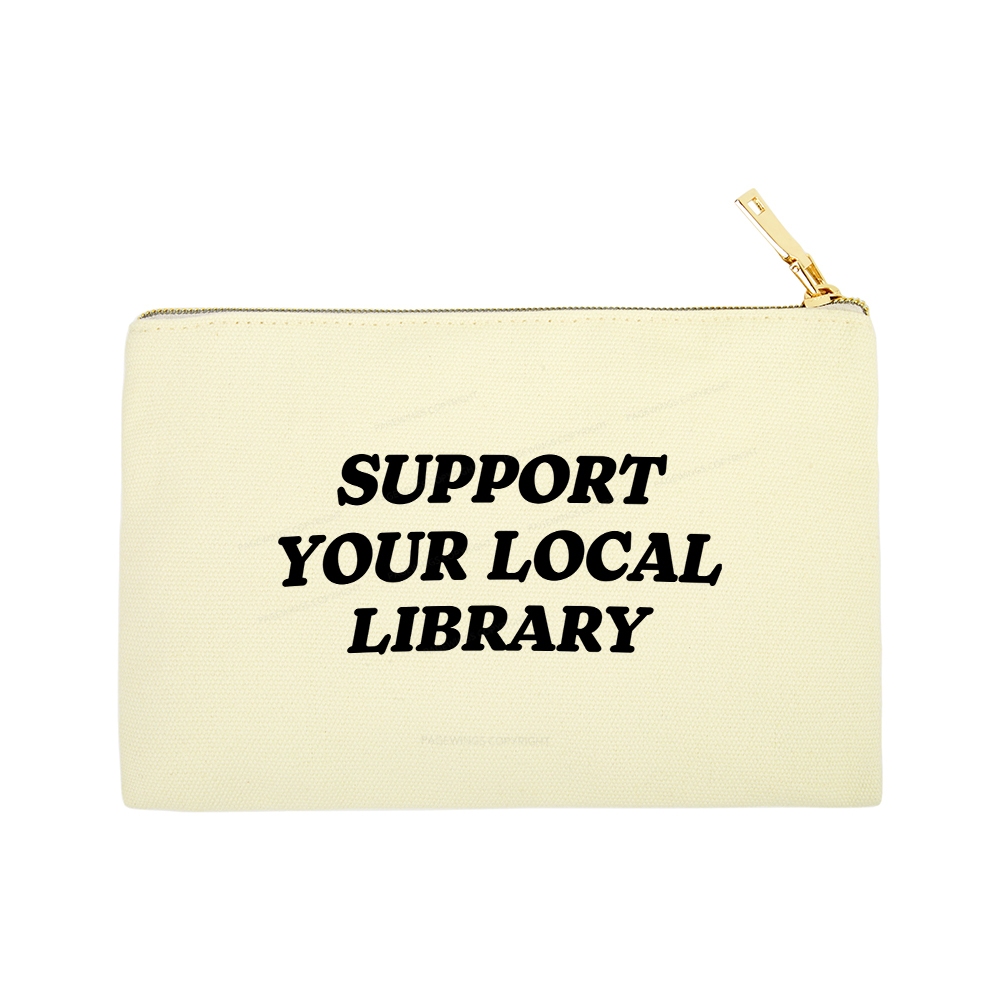 Pagewings Support Your Local Library Pouch