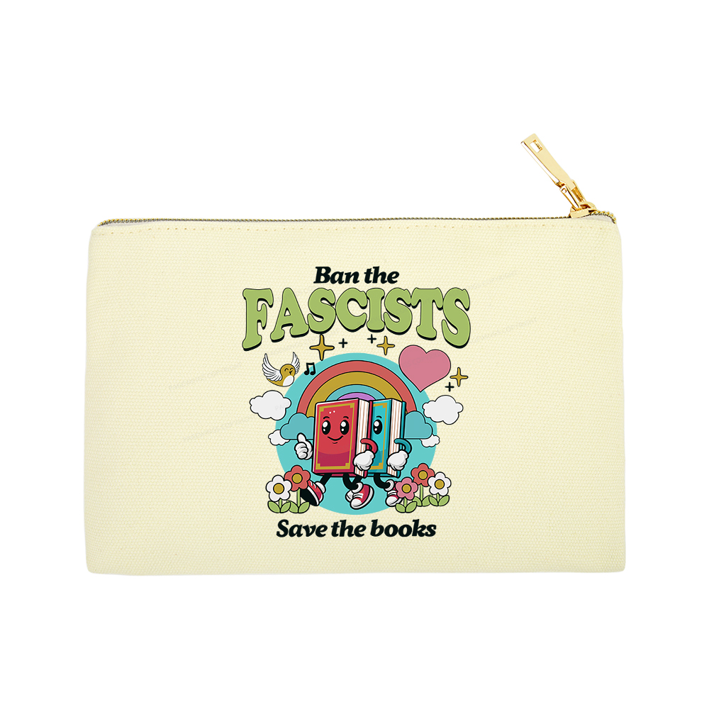 Pagewings Ban the Fascists Save the Books Pouch