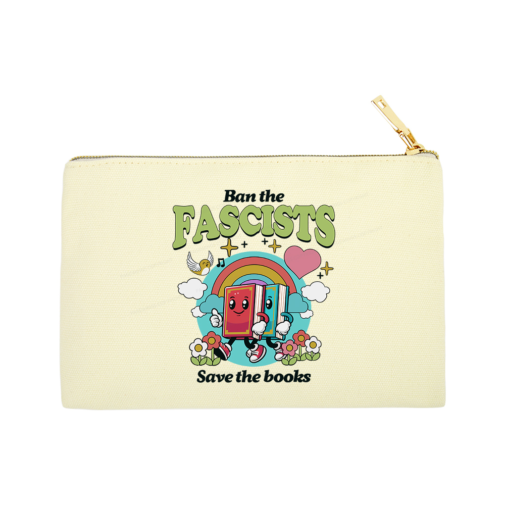 Pagewings Ban the Fascists Save the Books Pouch