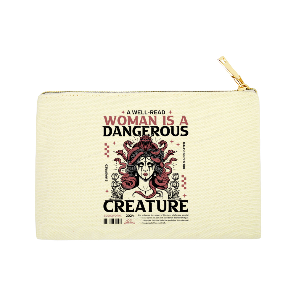 Pagewings A Well-Read Woman is A Dangerous Creature Pouch