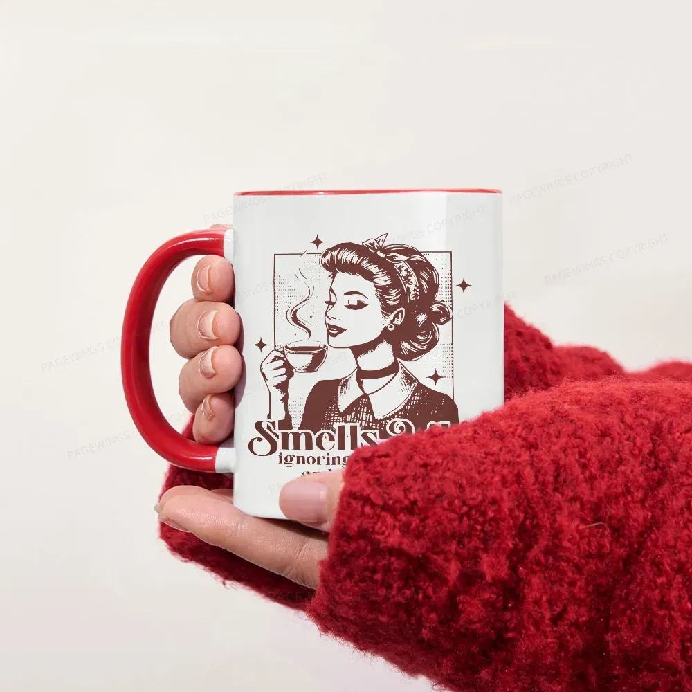 Pagewings Ignoring Responsiblities And Reading All Day Mug