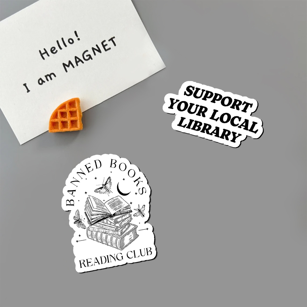 Pagewings Support Your Local Library Fridge Magnet