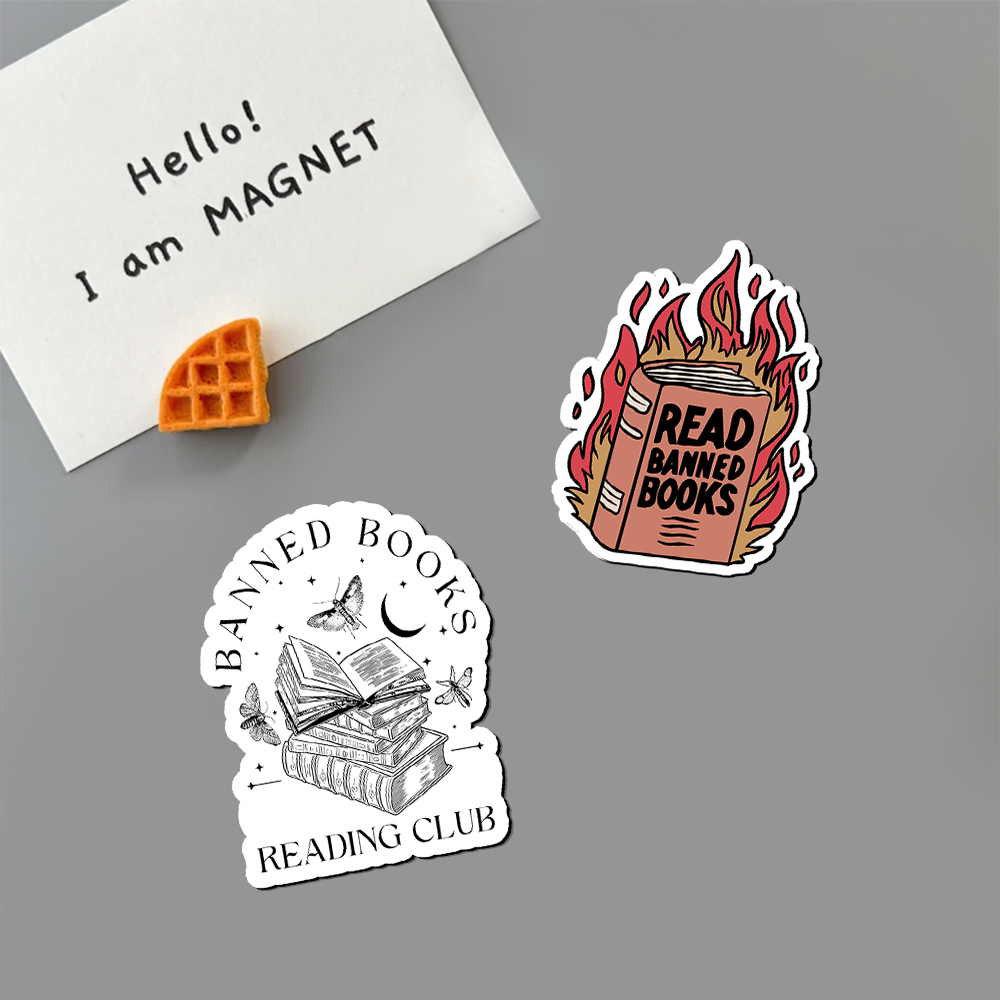 Pagewings Read Banned Books Fridge Magnet