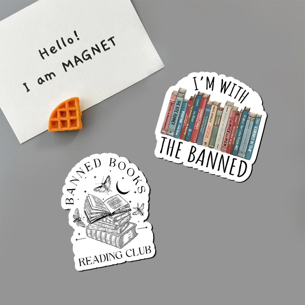 Pagewings I'm With The Banned Fridge Magnet