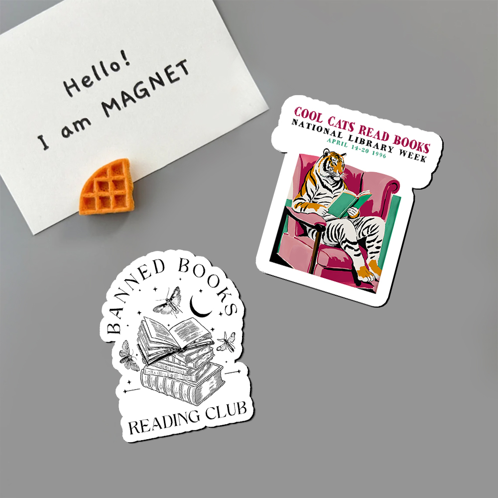 Pagewings Library Week Poster 1996 Fridge Magnet