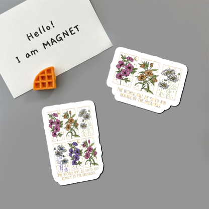 Pagewings The World Will Be Saved And Remade Fridge Magnet