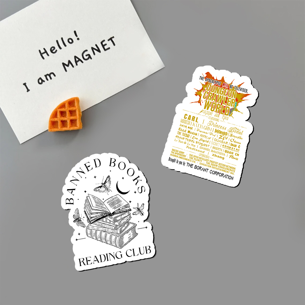 Pagewings Dungeon Crawler World Tour Fridge Magnet