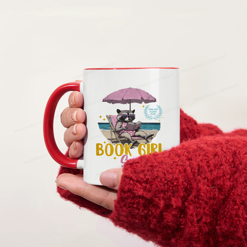 Pagewings Book Girl Summer Mug