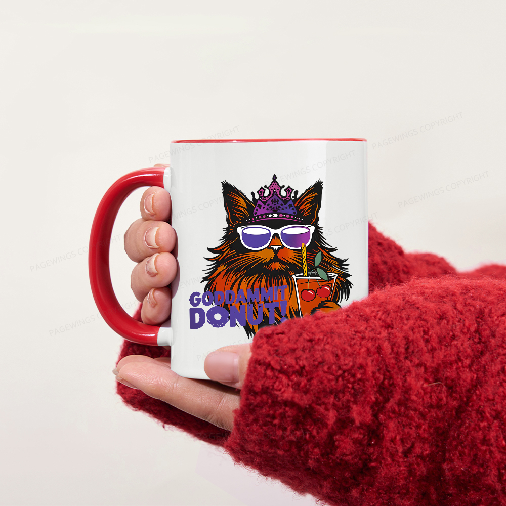 Pagewings Goddammit Donut Mug