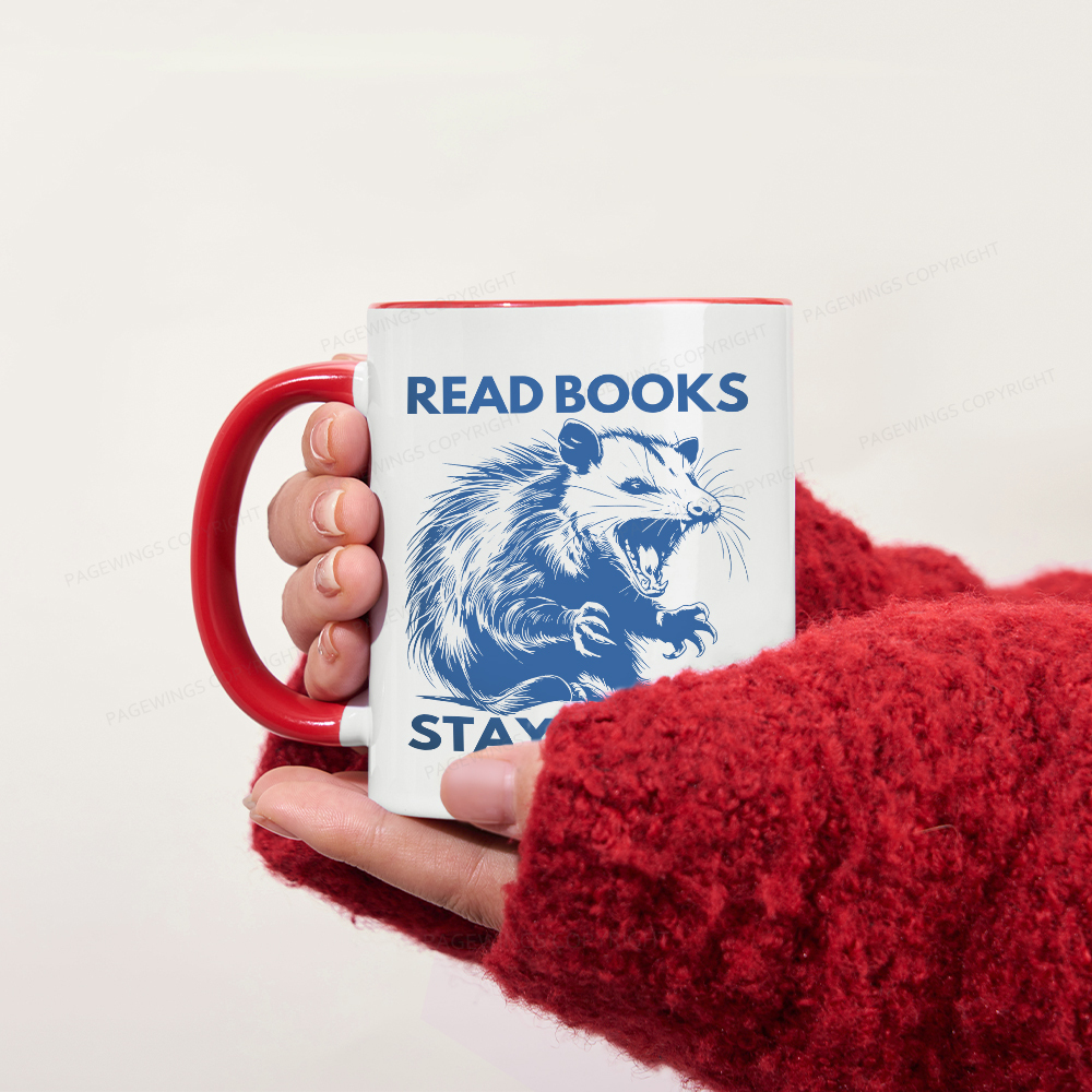 Pagewings Read Books Stay Weird Mug