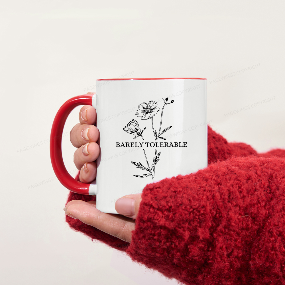 Pagewings Barely Tolerable Mug