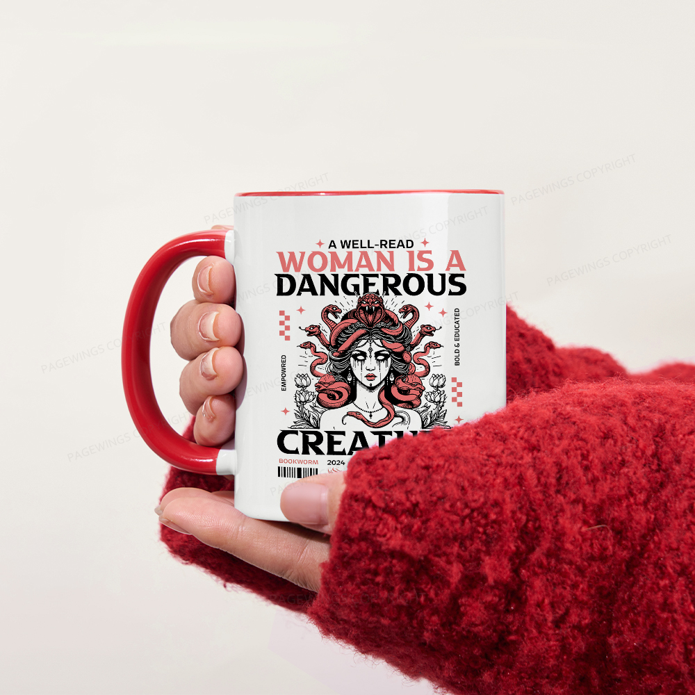 Pagewings A Well-Read Woman is A Dangerous Creature Mug