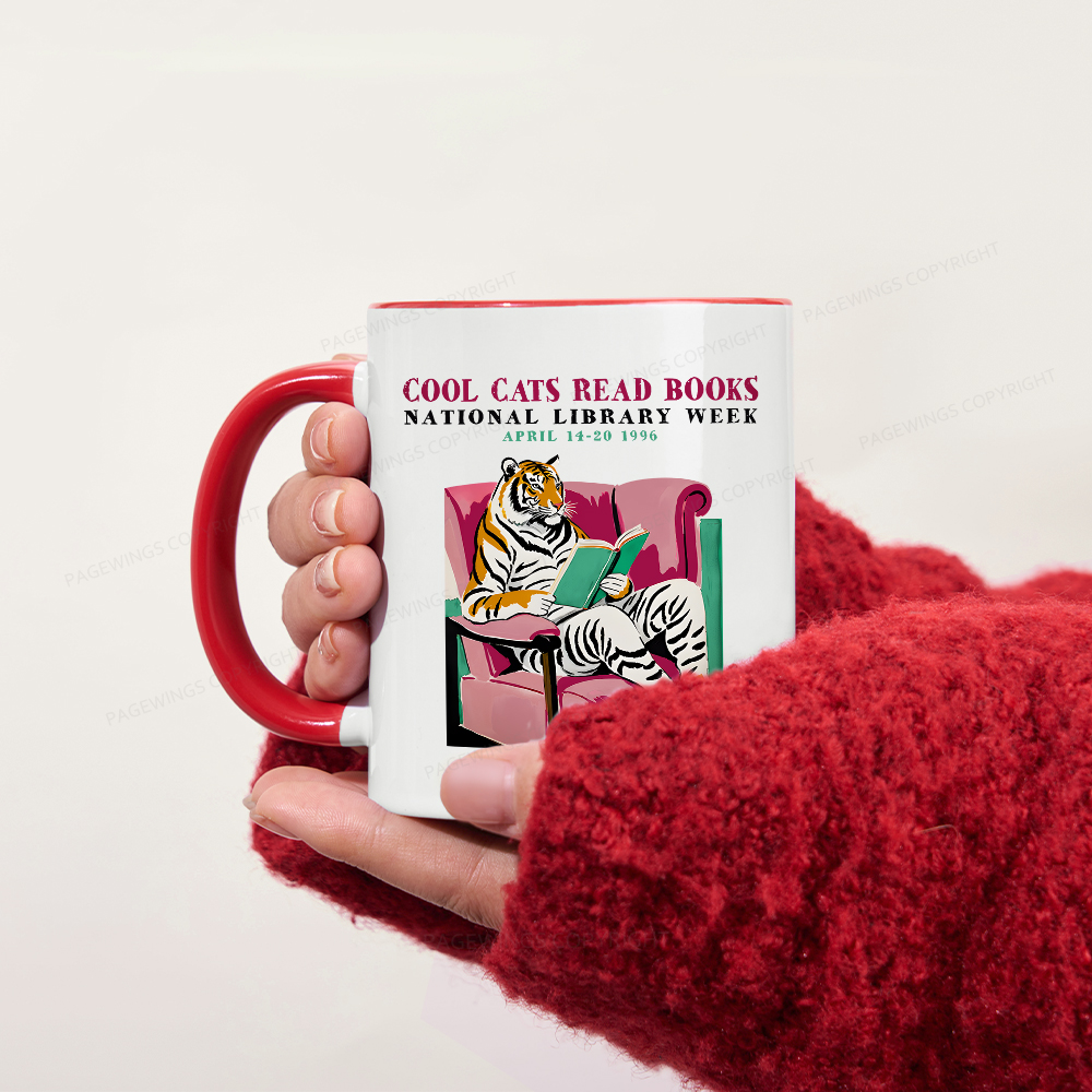 Pagewings Library Week Poster 1996 Mug