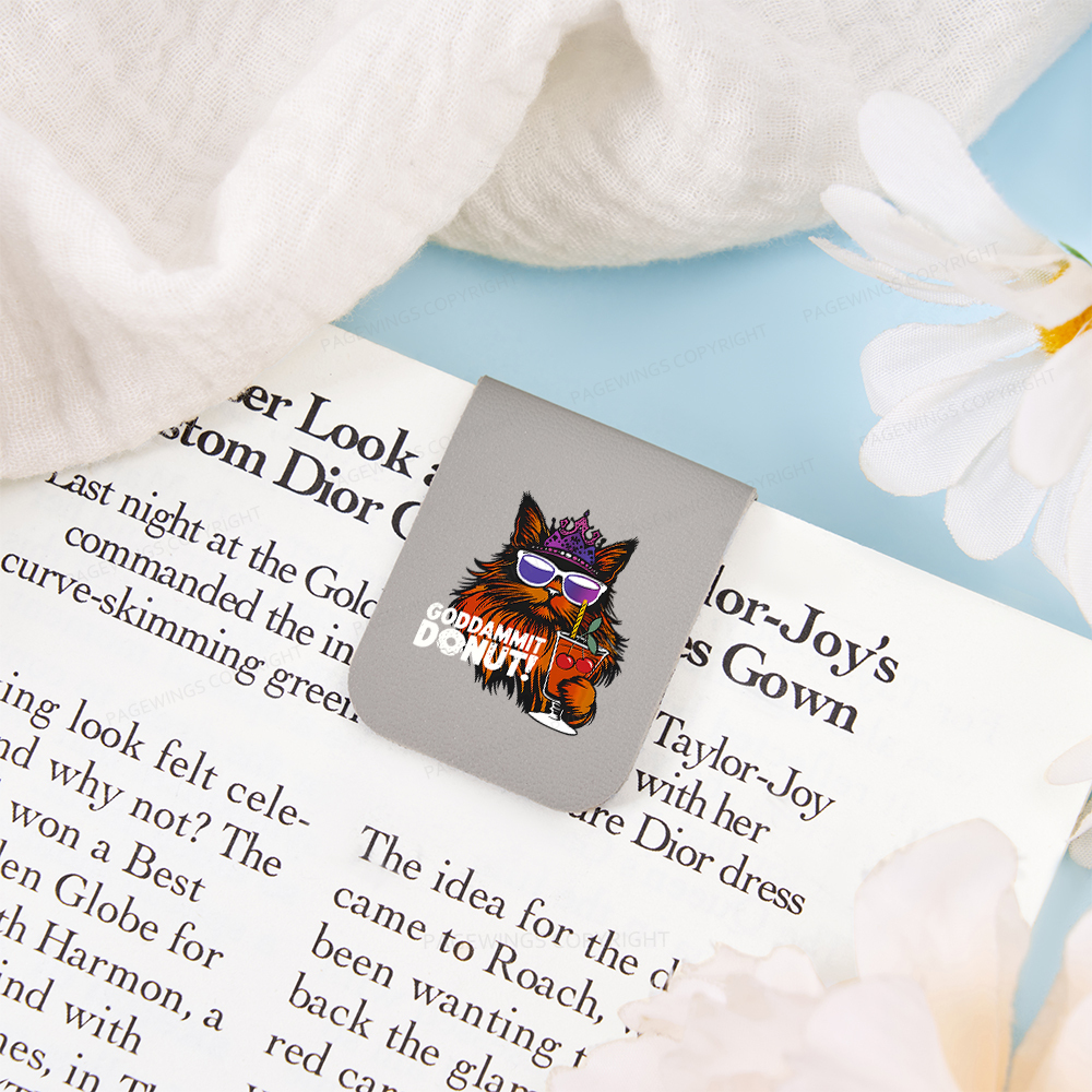 Pagewings Goddammit Donut Magnetic Bookmark