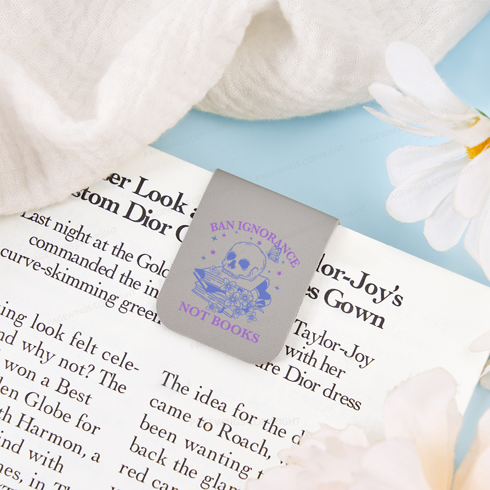 Pagewings Ban Lgnorance Not Books Magnetic Bookmark
