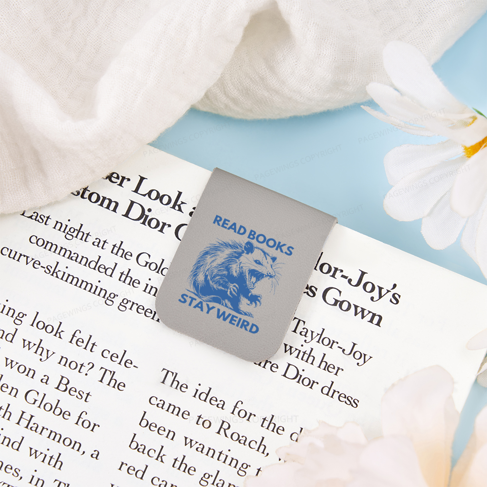 Pagewings Read Books Stay Weird Magnetic Bookmark