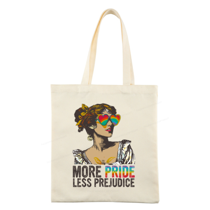 Pagewings More Pride Less Prejudice Tote Bag