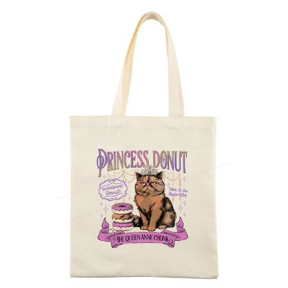 Pagewings Princess Donut Tote Bag
