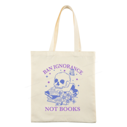 Pagewings Ban Lgnorance Not Books Tote Bag