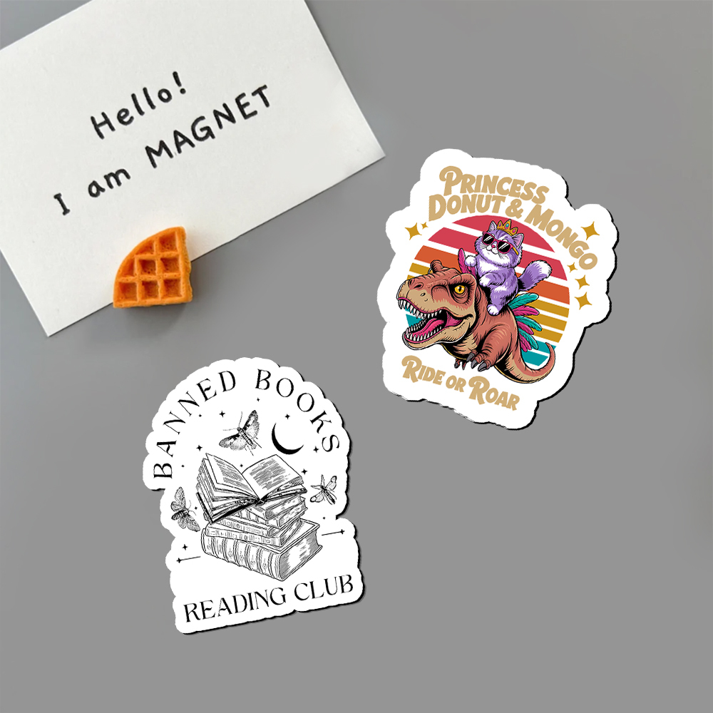 Pagewings Princess Donut & Mongo Fridge Magnet