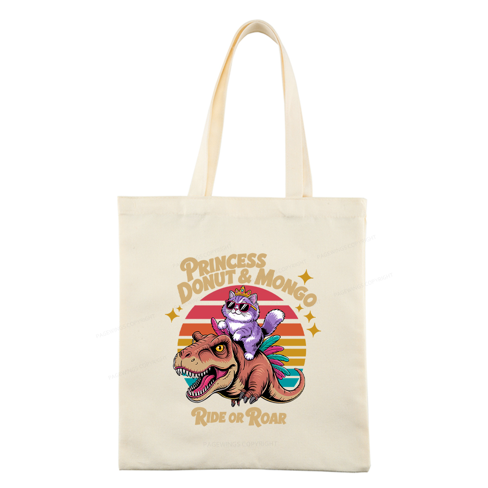Pagewings Princess Donut & Mongo Tote Bag
