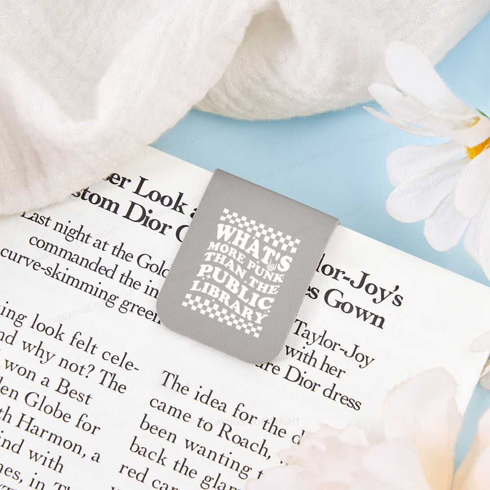 Pagewings Punk The Public Library Magnetic Bookmark