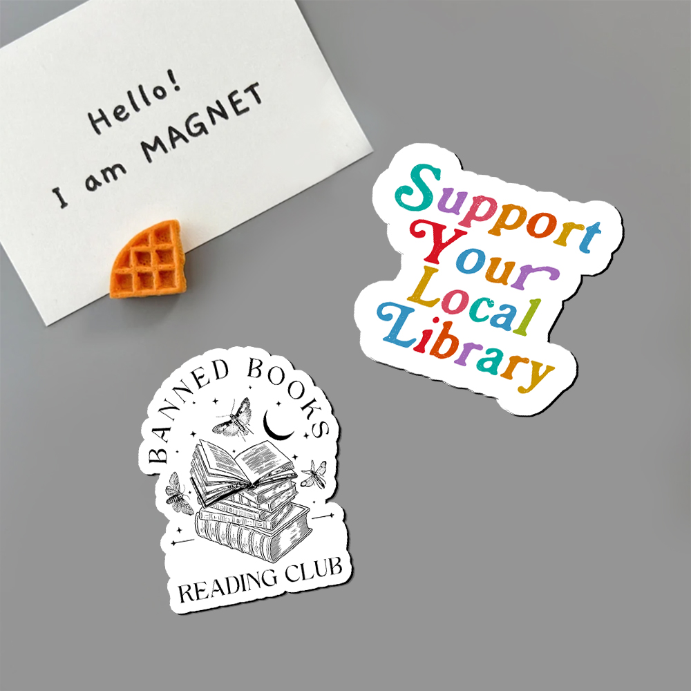 Pagewings Support Your Local Library Fridge Magnet