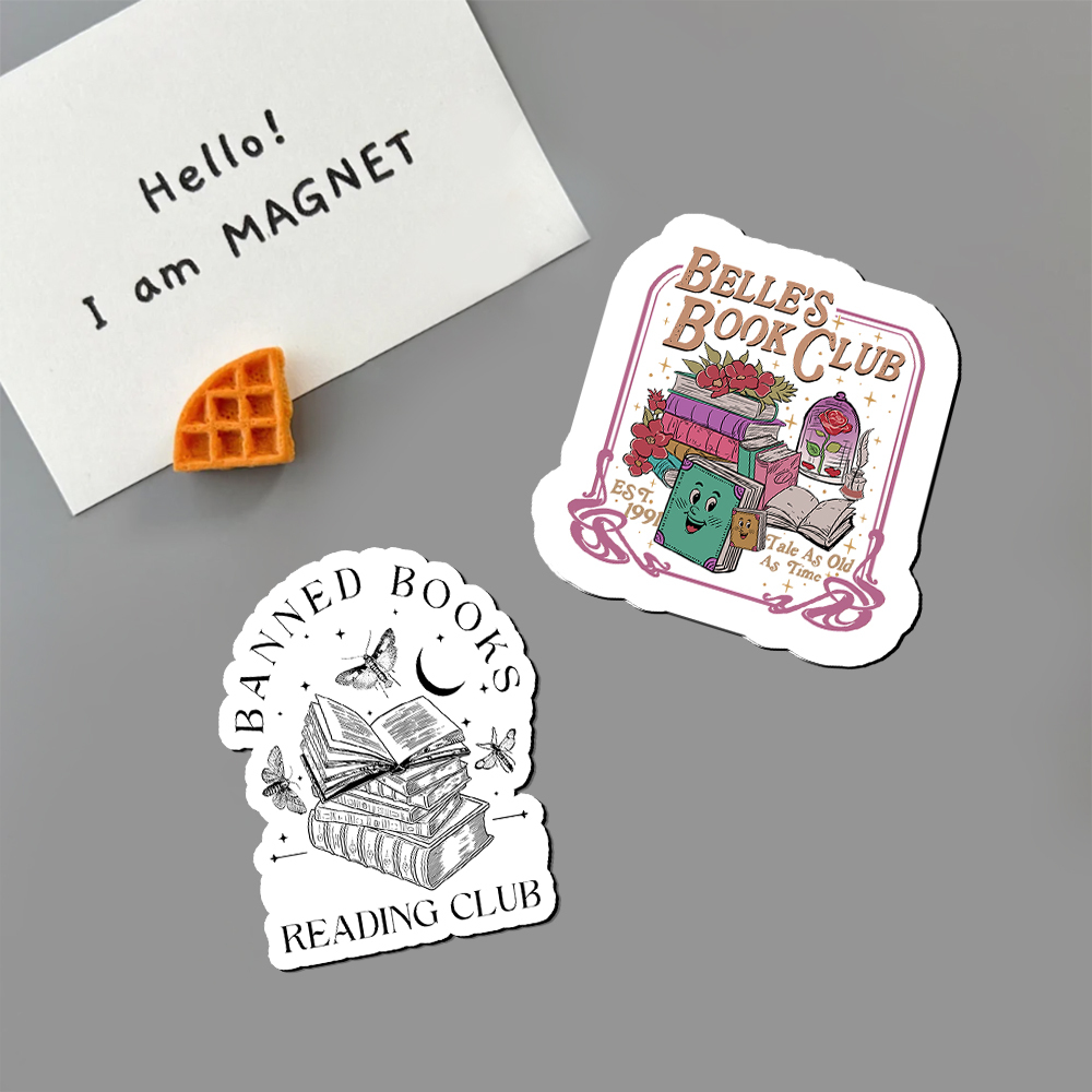 Pagewings Belle's Book Club Fridge Magnet