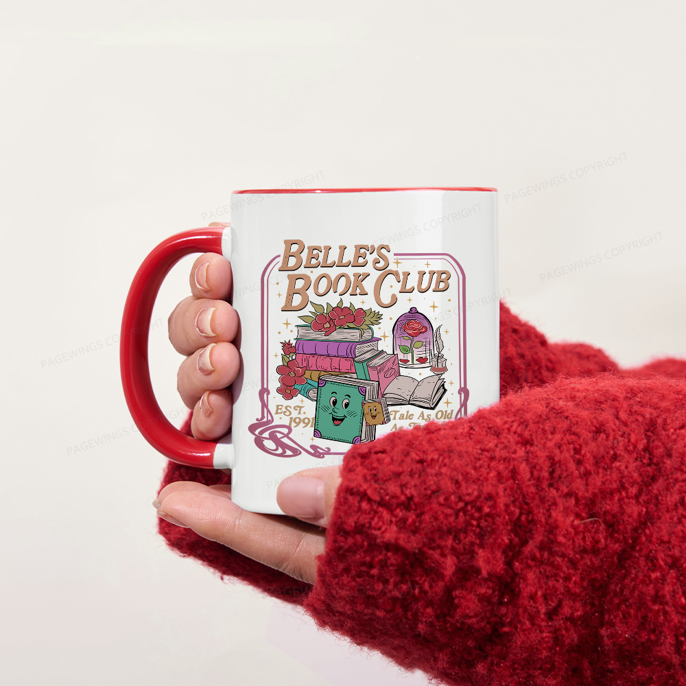 Pagewings Belle's Book Club Mug